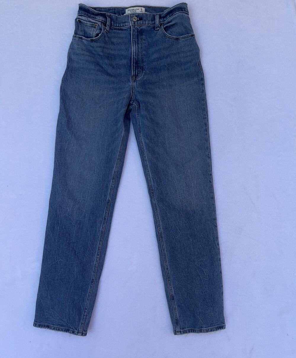 Abercrombie & Fitch 90s Straight Ultra High Rise Curve Love Jeans Womens 28/6R